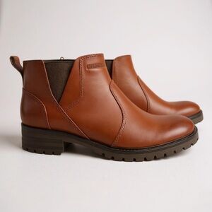 MERRELL‎ City Leaf Chelsea Ankle Boot | Merrell Oak Brown Leather | Size 8